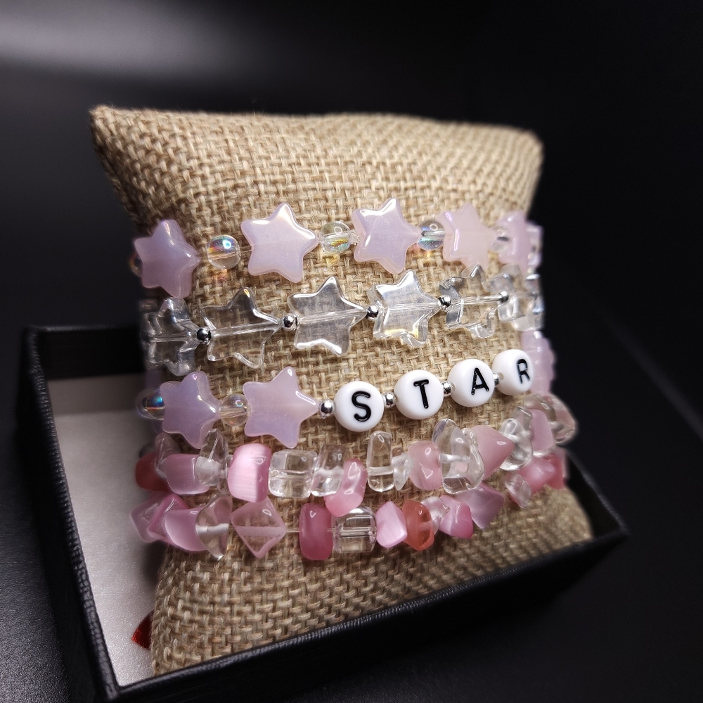 Stretch Bracelets "Star" 5 Stackable - image 2